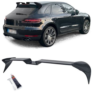 Performance Dachspoiler Schwarz Glanz passend für Porsche Macan 14-18