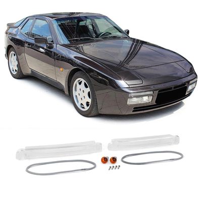 Weiße Front Blinker mit Dichtungen für Porsche 944 87-91 auch S2 Turbo Cabrio