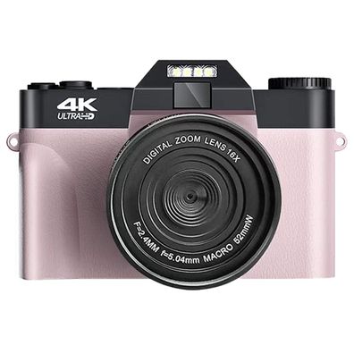 TEKOO 4K Digitalkamera, 48MP Foto, 16x Zoom, Nachtsicht, 3" IPS
