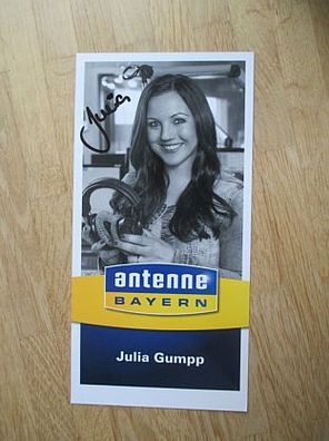 Antenne Bayern Moderatorin Julia Gumpp - handsigniertes Autogramm!!!