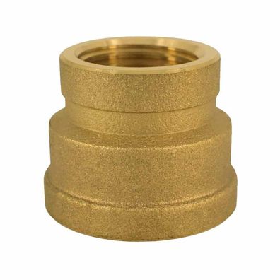 Messing Muffe reduziert 1 1/4" IG x 1" IG Rohrverschraubung