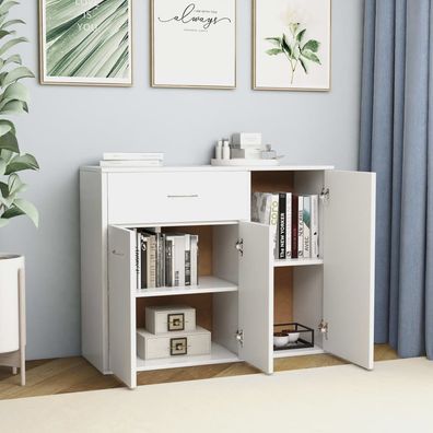 Anrichte Sideboard Weiß 88x30x70 cm Holzwerkstoff
