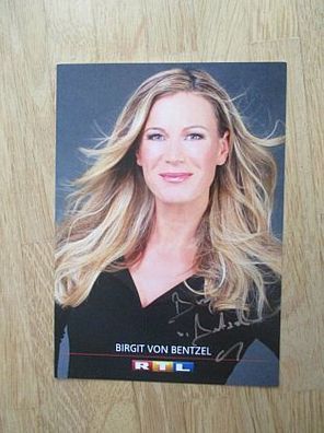 RTL Fernsehmoderatorin Birgit von Bentzel - handsigniertes Autogramm!!!