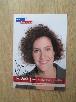 WDR Fernsehmoderatorin Ines Rothmeier - handsigniertes Autogramm!!!