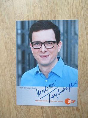 ZDF Fernsehmoderator Wolf-Christian Ulrich - handsigniertes Autogramm!!!