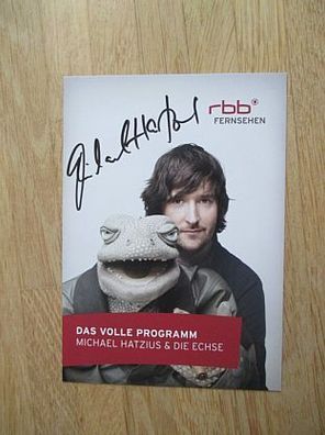 Puppenspieler und Schauspieler Michael Hatzius - handsigniertes Autogramm!!!