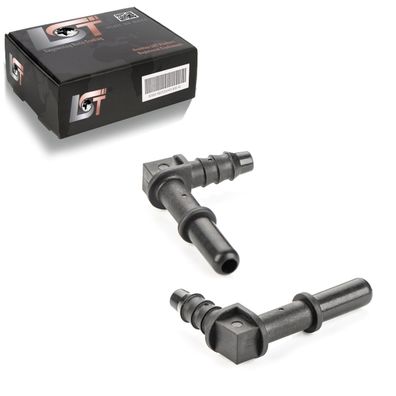 2x Gegenstück Schnellverschluss 90° Kraftstoffleitung 7,89 x 6 mm für JEEP FORD