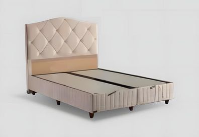 Luxuriöses Boxspringbett Elegantes Kopfteil Modernes Design Für Komfort Und Stil