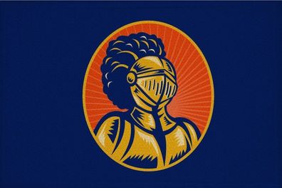 Aufnäher Ritter Motiv Nr. 49 Flagge Patch 9 x 6 cm