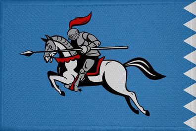 Aufnäher Ritter Motiv Nr. 54 Flagge Patch 9 x 6 cm