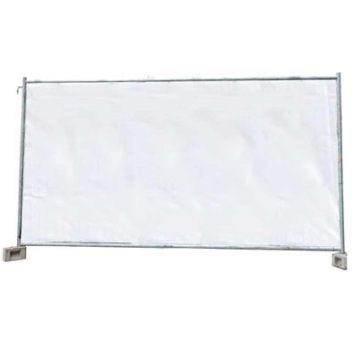 Bauzaunplane 160g/m² weiss PE 1,76m x 3,41m