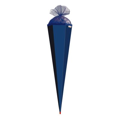 Roth Basteltüte, ultramarinblau, 85 cm, eckig, Rot(h)-Spitze, Tüllverschluss