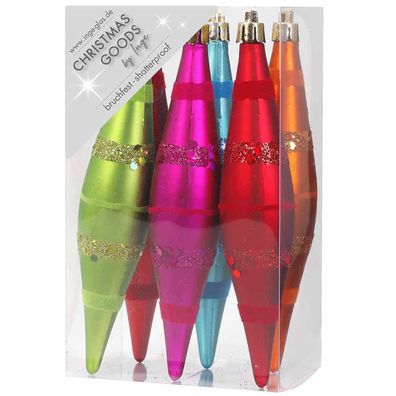 Kunststoff Oliven 6 Stk 15cm Mille Fiori Inge-Glas
