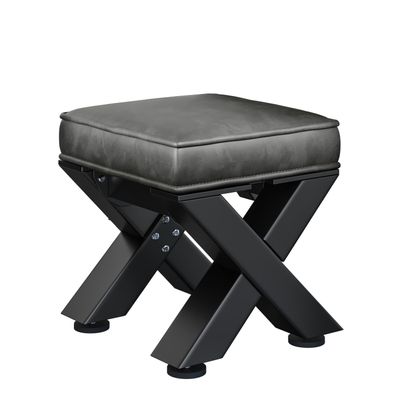 JUANA | Bistro Sitzhocker | B: 40 x 51cm | Schwarz/ Anthrazit | Gastrobank, Bistrob