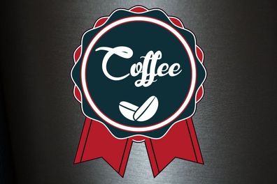 1 x Aufkleber Coffee Kaffee Bohnen Sticker Logo Emblem Tuing Fun Gag Shocker Ill