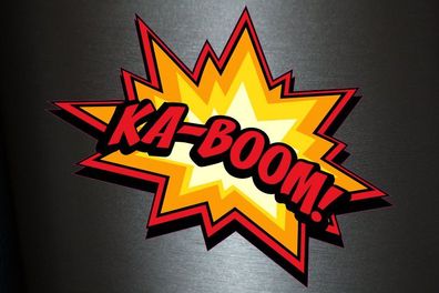 1 x Aufkleber Ka-Boom! Bang Boom Pang Spruch Comic Sticker Tuning Decal Fun Gag