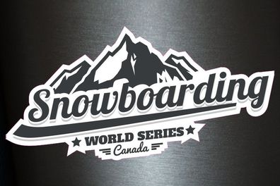 1 x Aufkleber Snowboarding World Series Canada Snow Board Sticker Tuning Fun Gag