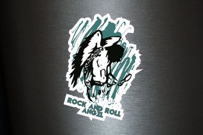 1 x Aufkleber Rock N Roll Angel Engel Party Rock Music Shocker Sticker Fun Gag