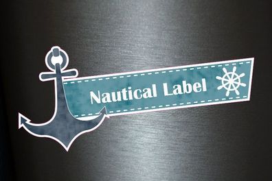 1 x Aufkleber Nautical Label Meer Strand Matrose Sticker Fun Decal Gag Tuning