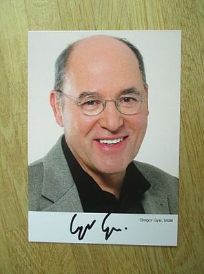 Die Linke Politiker MdB Dr. Gregor Gysi - handsigniertes Autogramm!!!