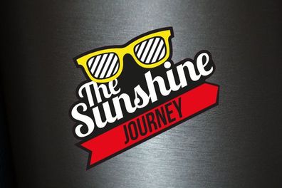 1 x Aufkleber The Sunshine Journey Brille Fun Gag Sticker Tunung Autoaufkleber