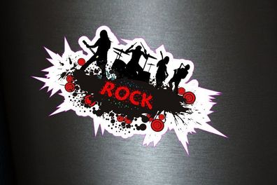 1 x Aufkleber Rock Music Song Guitar Party Sound DJ Club Kopfhörer Decal Sticker