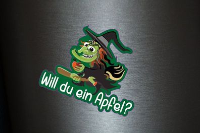 1 x Aufkleber Willst Du Ein Apfel? Sticker Fun Gag Decal Stati Tuning Ka-boom