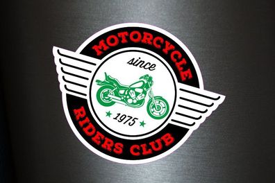 1 x Aufkleber Motorcicles Since 1975 Riders Club Bike Biker Motorrad Sticker