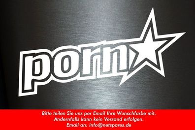 1 x 2 Plott Aufkleber Porn Star Pornstar Star Sticker Sexy Shocker Tuning Fun