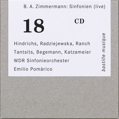 Bernd Alois Zimmermann (1918-1970): Bernd Alois Zimmermann (19