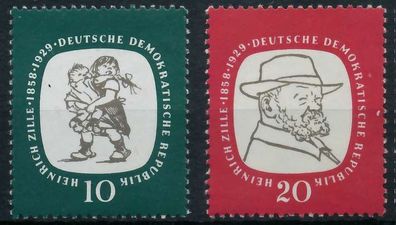 DDR 1958 Nr 624-625 postfrisch SB91EAE