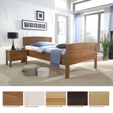 Seniorenbett Sion Comfort Buche Holzbett Auswahl Größe Farbe Nako