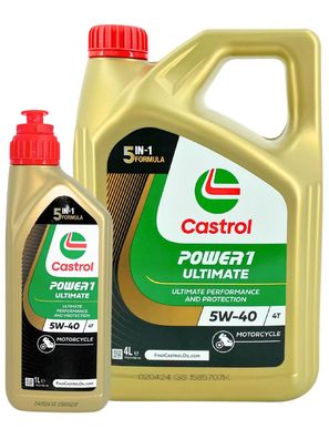 Castrol Power 1 Ultimate 4T 5W-40 4 + 1 Liter