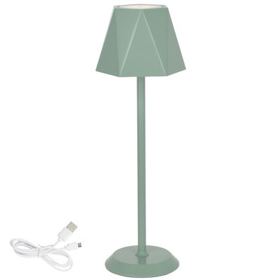Tischlampe LED Akku USB kabellos Indoor Outdoor grün Dimmer modern skandi style