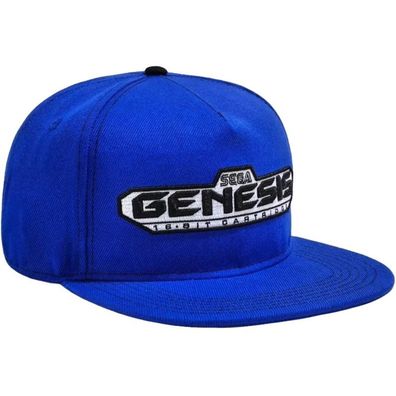 Sega Genesis Cap - Mega Drive Bioworld USA Royalblaue Snapback Kappe