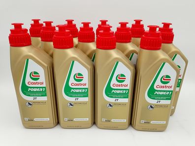 8,32€/ l Castrol Power 1 2T 12 x 1 Ltr teilsyn / semi-synthetic 2-stroke oil