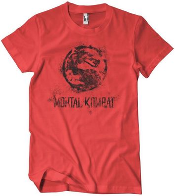 Mortal Kombat T-Shirt Distressed Dragon T-Shirt WB-1-MTKB001-H68-4