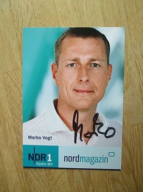 NDR Fernsehmoderator Marko Vogt - handsigniertes Autogramm!!!