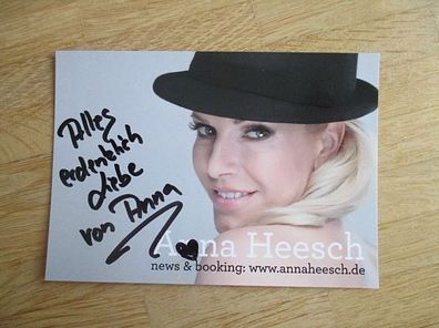 Fernsehmoderatorin Anna Heesch - handsigniertes Autogramm!!!