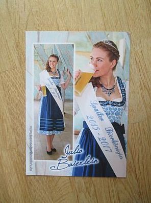 Spalter Bierkönigin 2015-2017 Julia Baierlein - Autogramm!!!