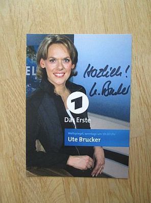 SWR Fernsehmoderatorin Ute Brucker - handsigniertes Autogramm!!!