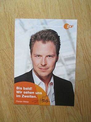 ZDF Fernsehmoderator Florian Weiss - handsigniertes Autogramm!!!