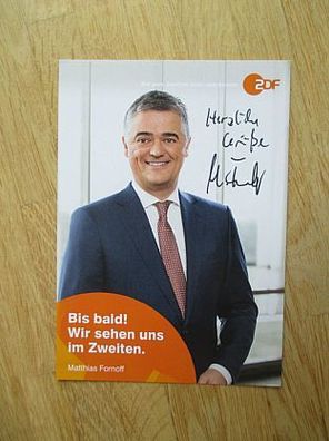 ZDF Fernsehmoderator Matthias Fornoff - handsigniertes Autogramm!!!