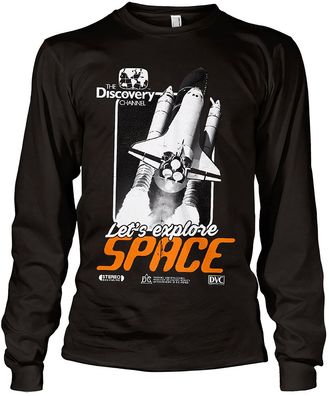 Discovery Channel Space Cover Long Sleeve Tee DC-19-DC004-H83-15