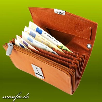 Kellner-Geldbörse, Leder, 8 Fächer, Taxifahrer-Geldbörse Art.-Nr. 13246