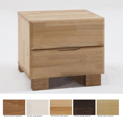 Nachttisch Blenio 2 Comfort 48x47cm Buche Farbe nach Wahl Nachtkonsole
