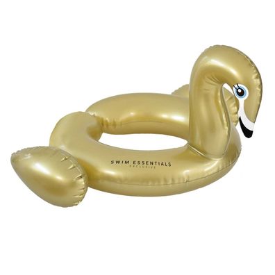 Split Schwimmring Schwan Ø 56 cm PVC gold 50 kg Traglast Pool Spaß Baden Kinder