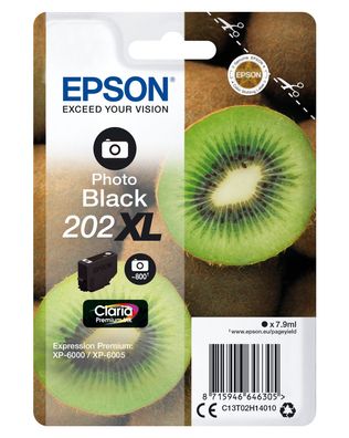 Epson Tintenpatrone 202XL Photo Black (800 Seiten)