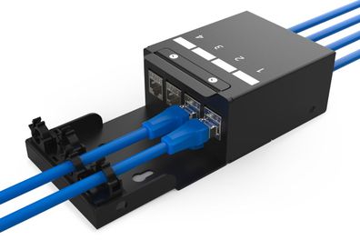 Digitus Konsolidierungspunkt-Box, 4 Ports Keystone-Module