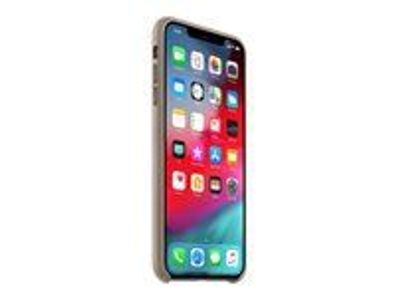 Apple iPhone XS Max - Leder Case, Taupe